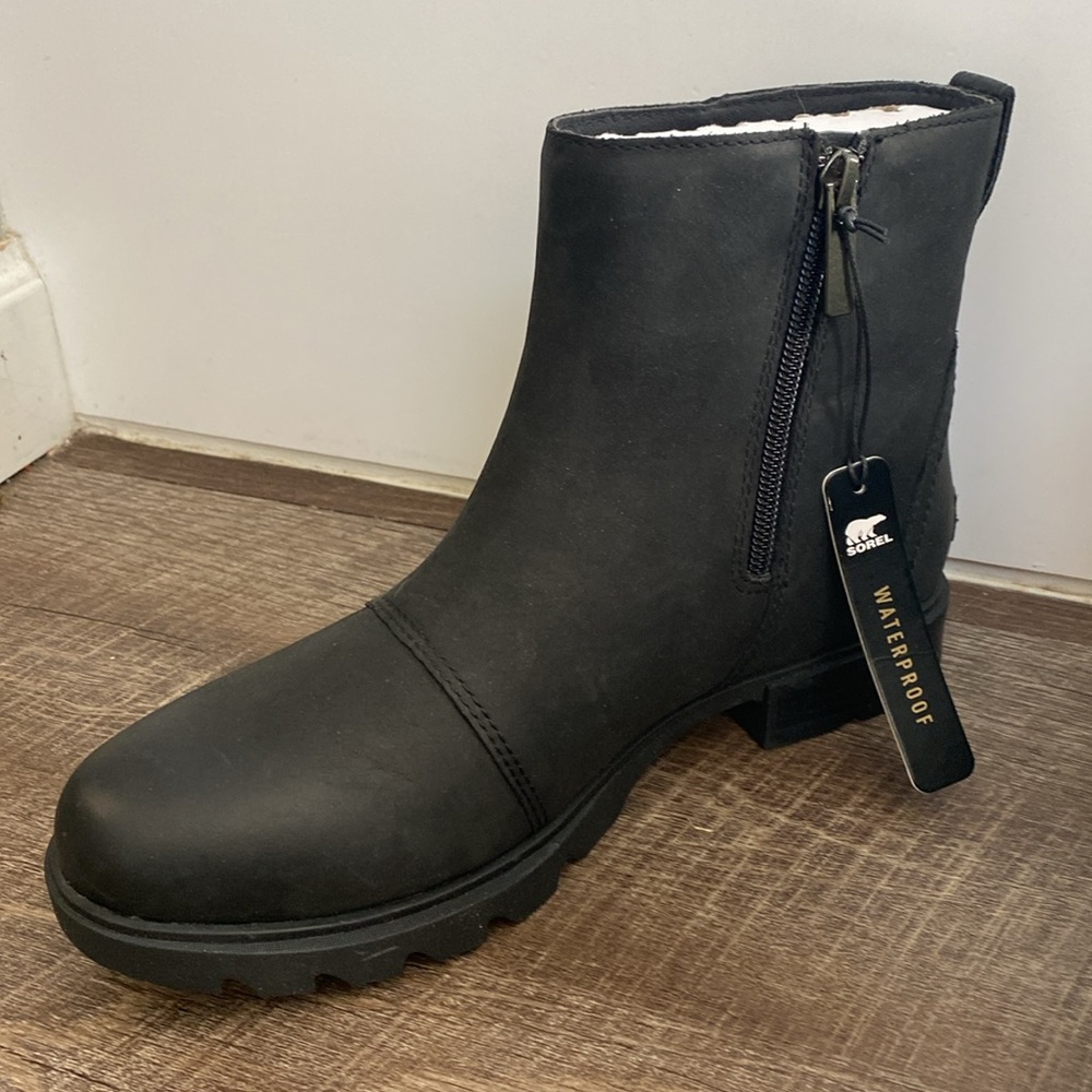 NWT Sorel Emelie waterproof leather boots..size 7.5 - Picture 2 of 4